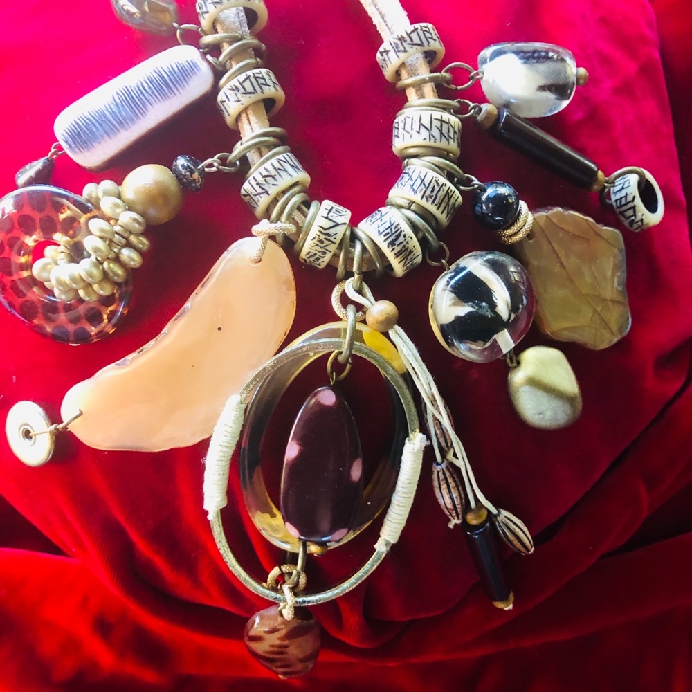 “Boho” style necklace 18”